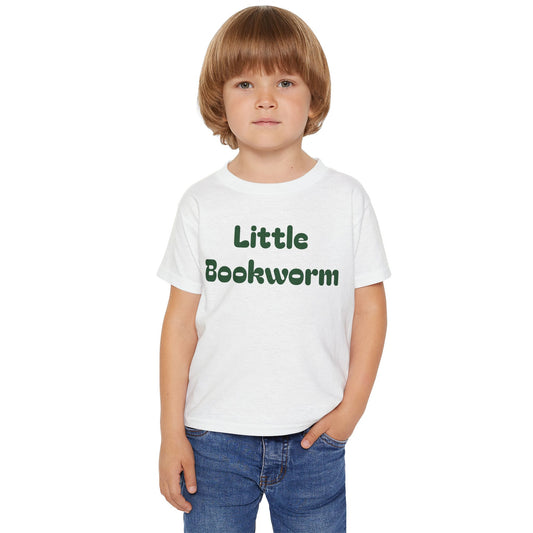 Adorable Toddler T-Shirt Featuring 'Little Bookworm' Design