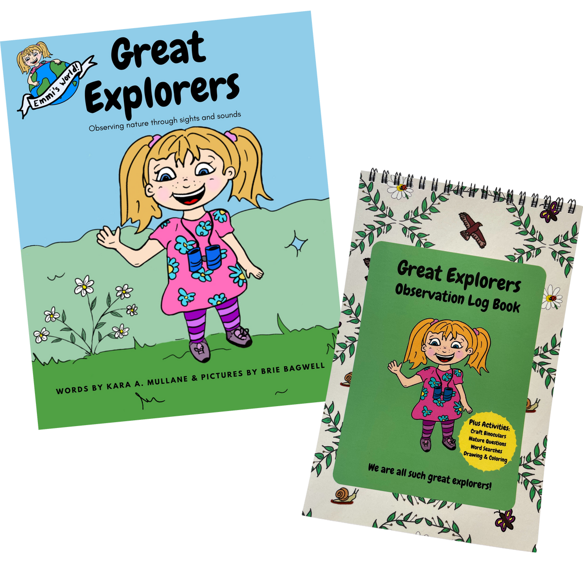 Great Explorers Bundle (Paperback book and spiral log book) – Kara