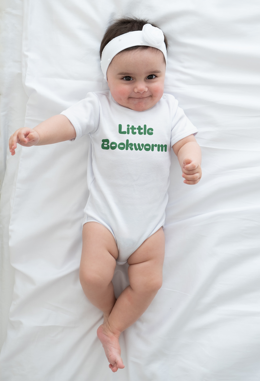 Cute Little Bookworm Infant Bodysuit - One Size - 12 month old